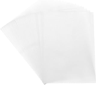 sourcing map Papel vitela de color, 40 hojas de papel vitela imprimible de 8.3 x 5.9 pulgadas, hojas de vitela translúcidas para imprimir invitaciones de boda, impresora láser de inyección de tinta