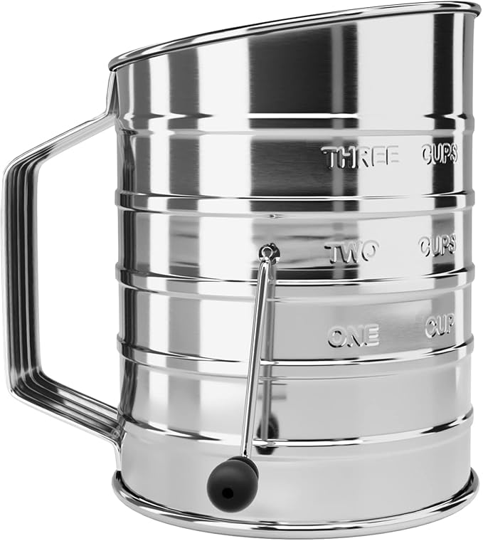 HULISEN 3-Cup Flour Sifter for Baking