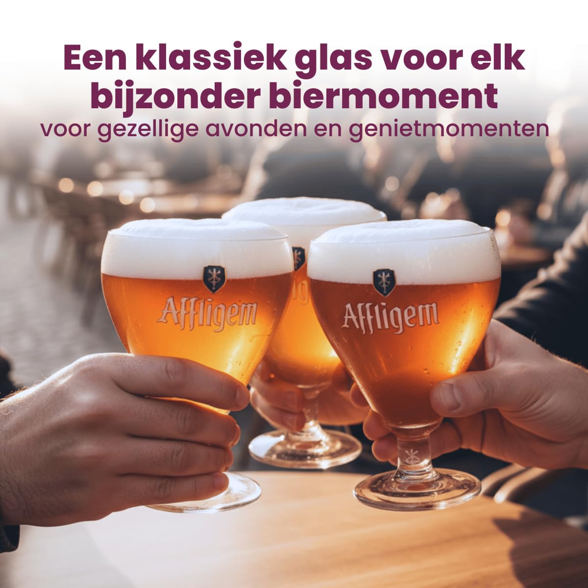 Affligem Belgian Ale - Calice da birra calice, confezione da 2