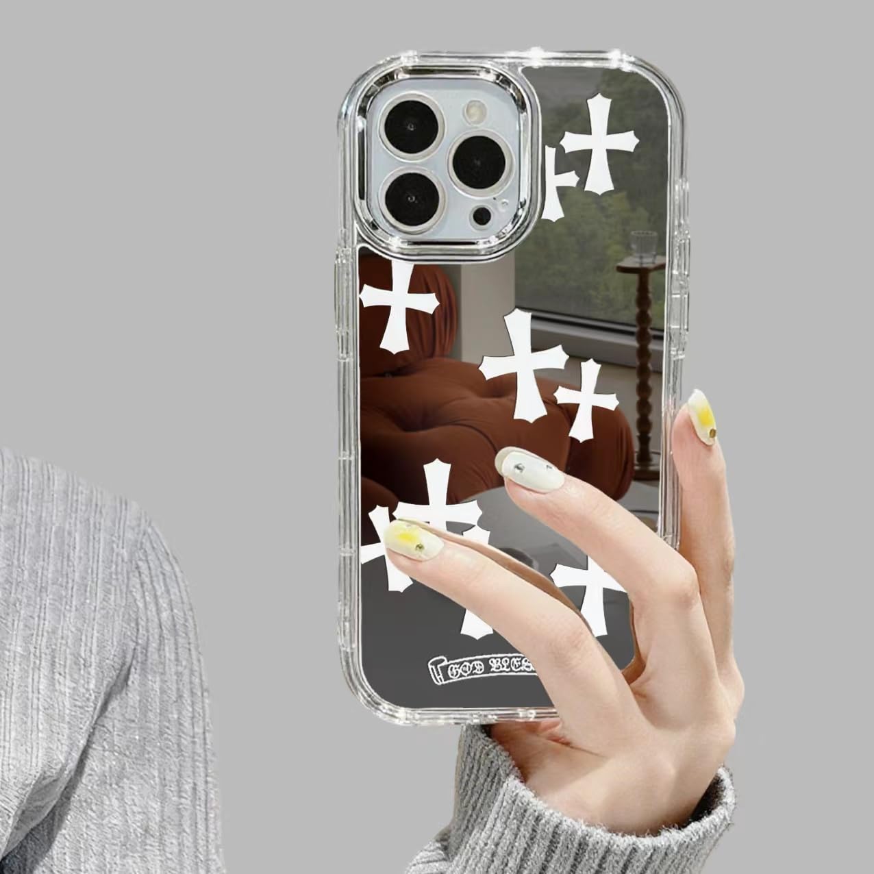 Amazon.com: ezyuzy for iPhone 15ProMax Phone Case, Bless Cross