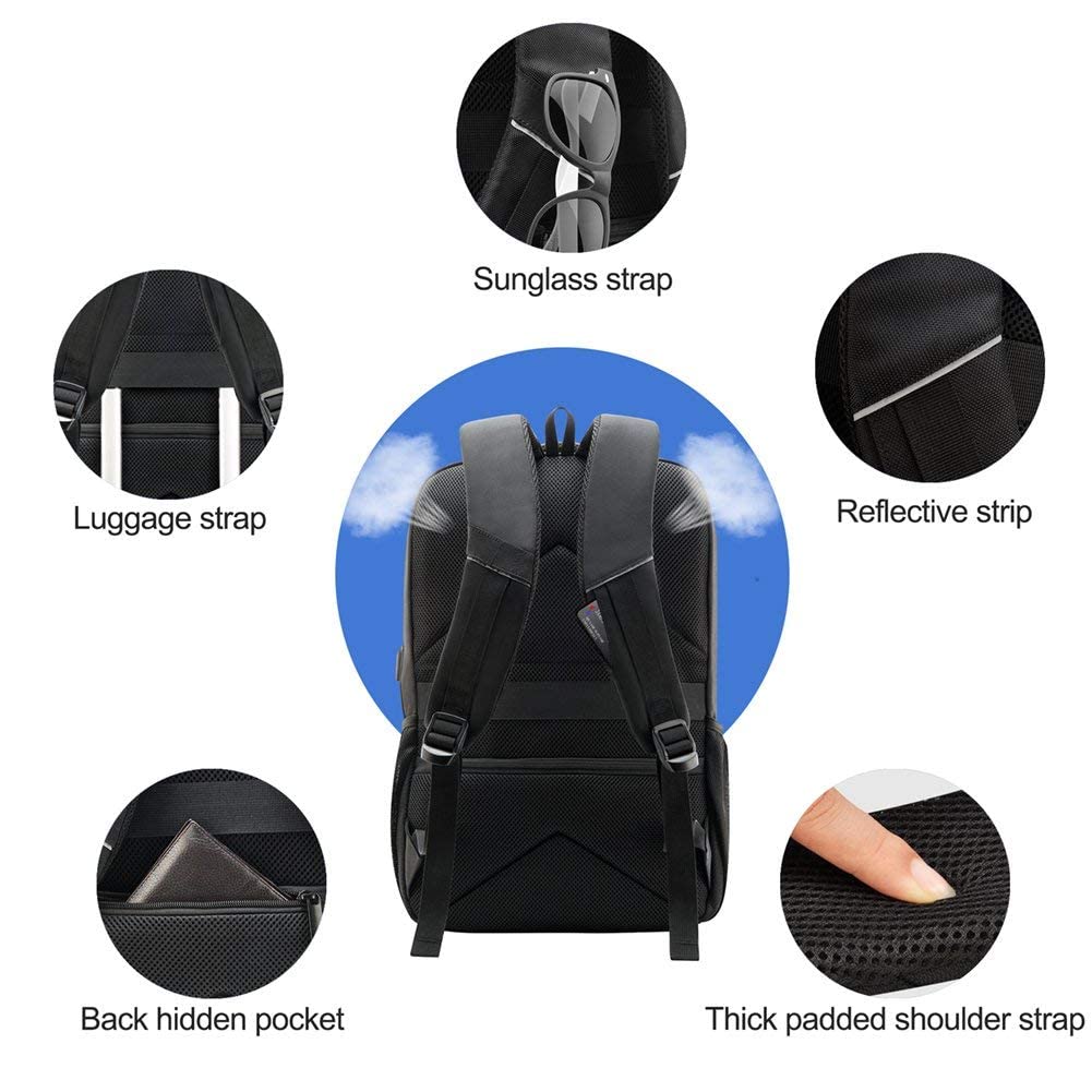 KOPACK Slim Laptop Backpack 17 inch for Men School Computer Business