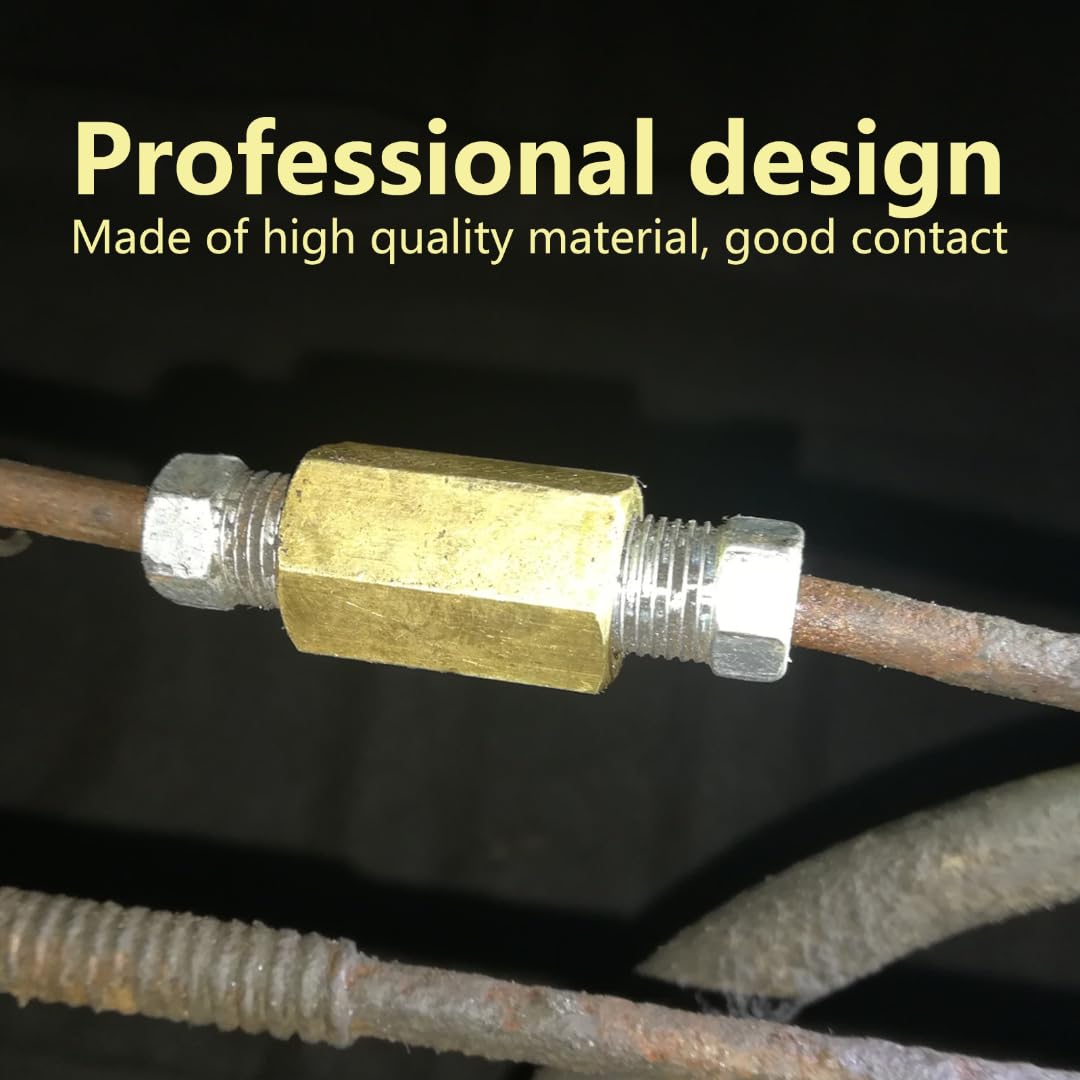 Zafina-UP Inverted Flare Brake Line Union - 5pcs High Flow 3/16