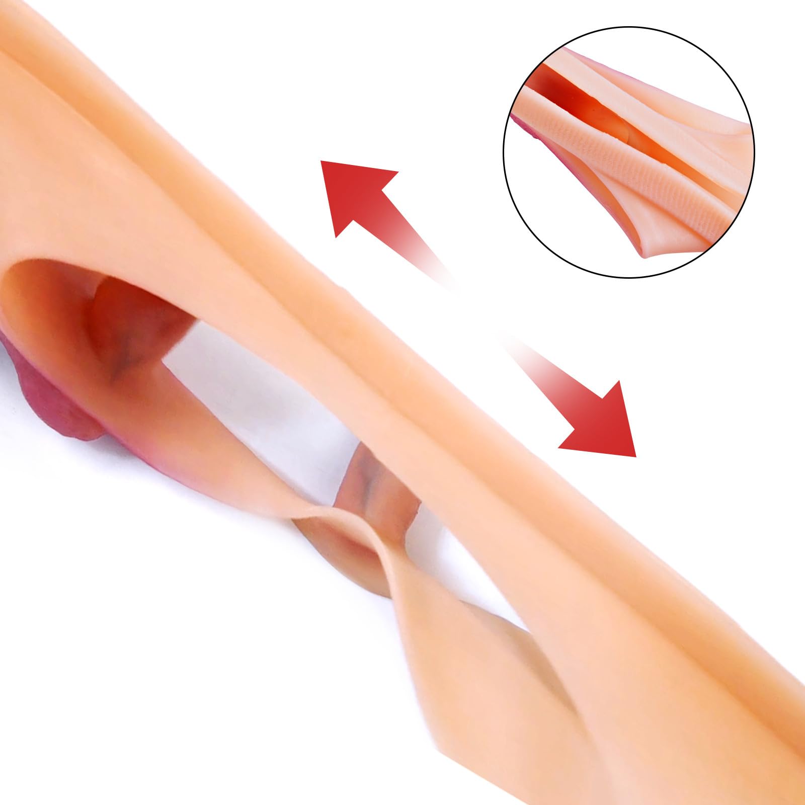 Dildo realistico in silicone con imbracatura, giocattolo adulto lesbico, doppio e triplo dildo, mutandina in silicone elastico, pene grande e piccolo, stimolatore G e anale.