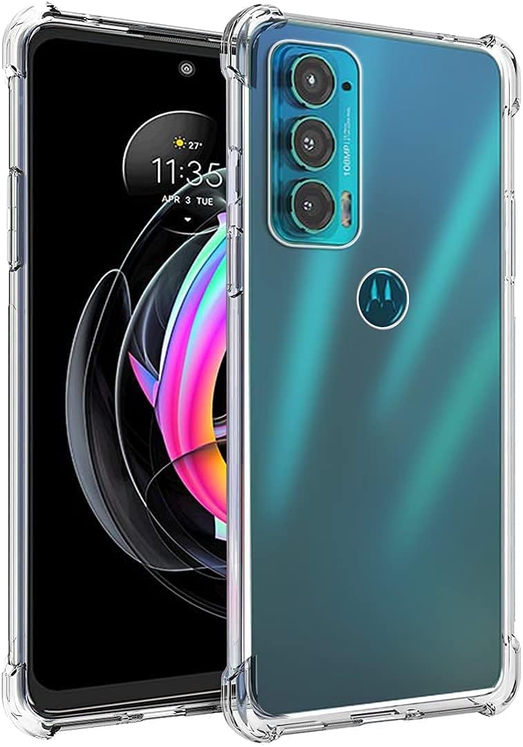 Amazon Brand - Solimo Mobile Cover Soft & Flexible Shockproof Back Case with Cushioned Edges Transparent for Motorola Moto Edge 20 (B0BTT2LTFT) Amazon Price History, Amazon Price Tracker