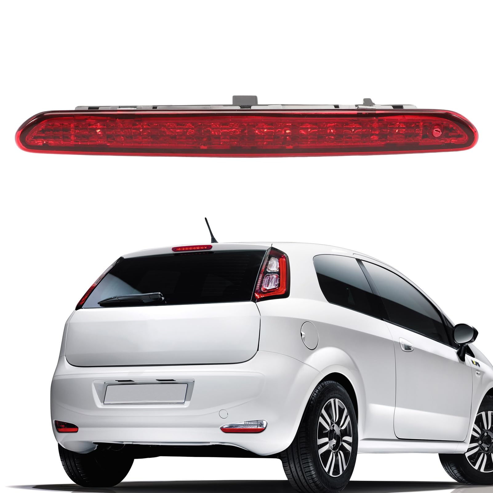 Troisième Feu Stop Arrière pour Grande Punto Evo Ab-arth | 2005-2018, 3ème feu stop OEM 51722247 51974522