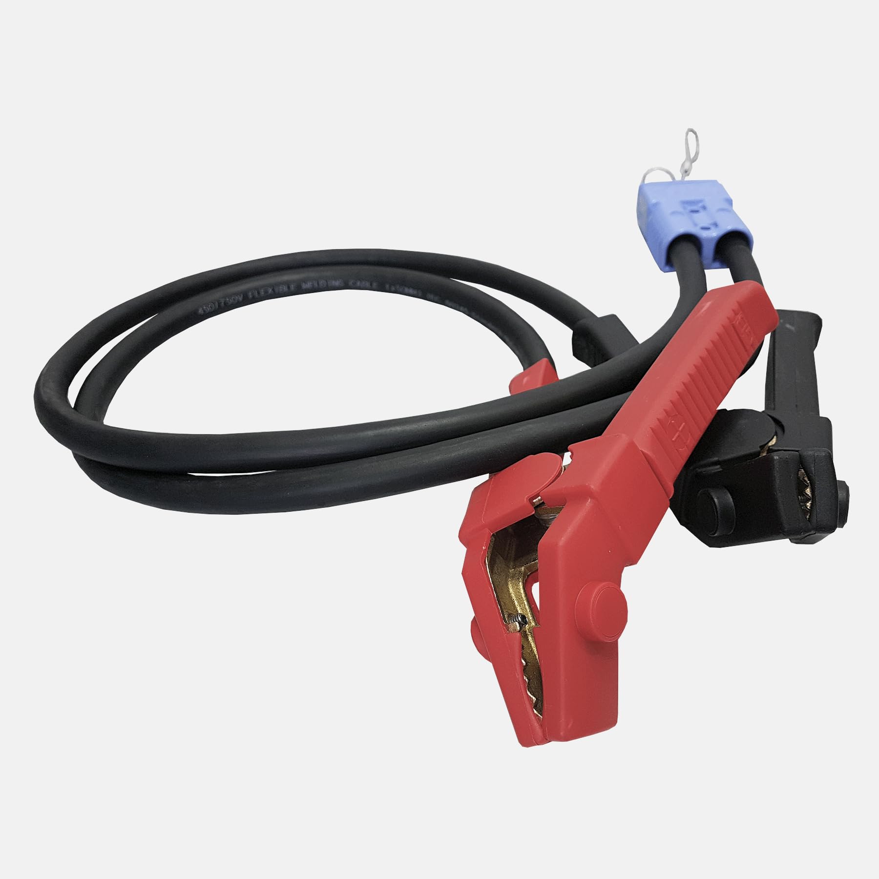 horntools Wciągarka linowa zestaw kabli 1 m 50 mm2 adapter ułatwiający rozruch z wtyczką i zaciskiem akumulatora