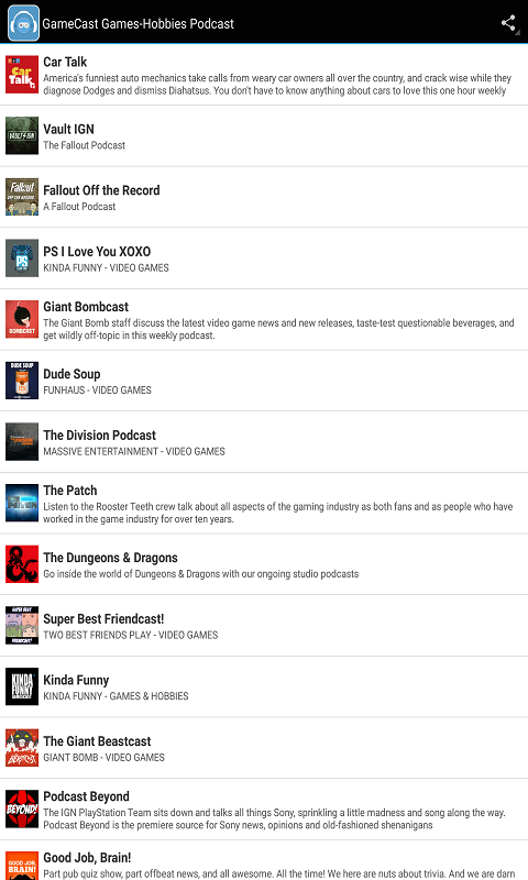 GameCast Games-Hobbies Podcast - App on Amazon Appstore