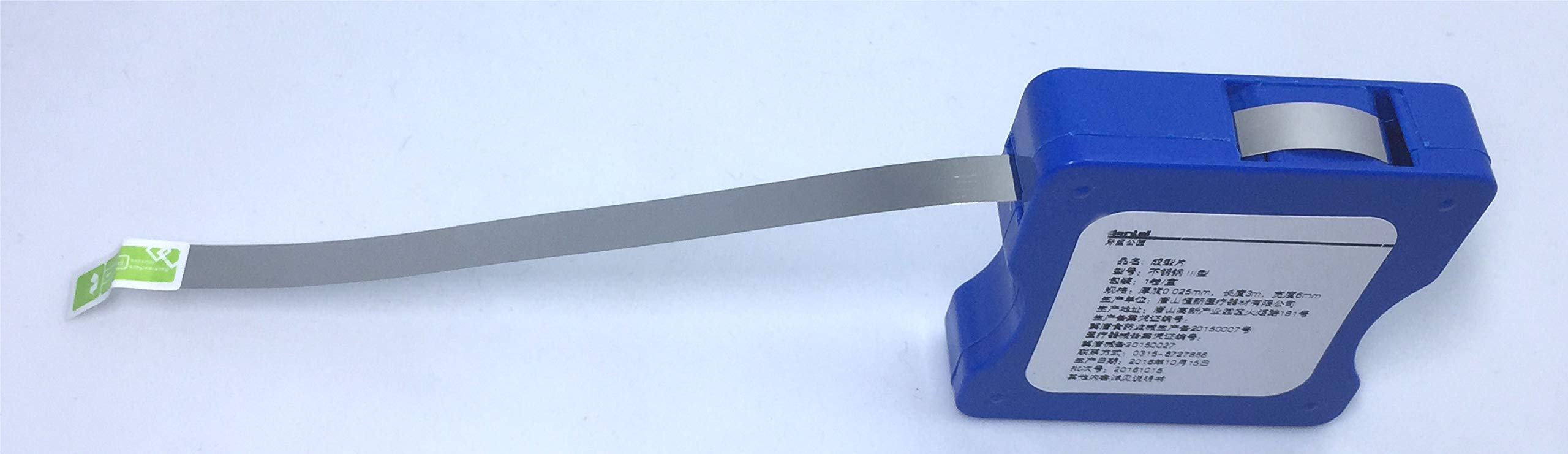 SDent® 2 Rolls Dental Steel Matrice Bands Thickness: 0.025mm, 5mm*3m