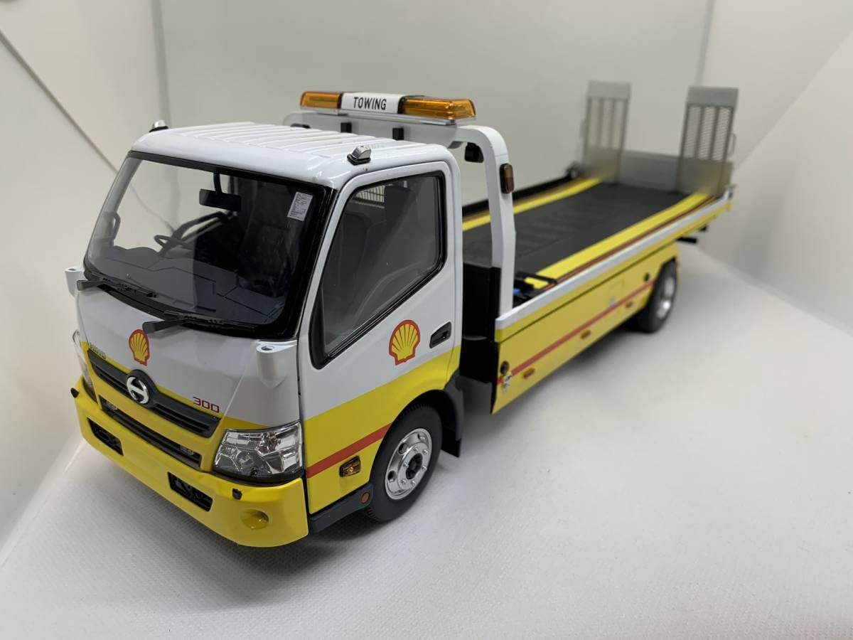 Amazon | TINY 1/18 日野 HINO 300 Sheel Flatbed Tow Truck J06