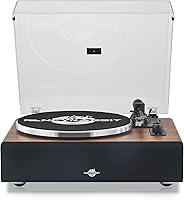 Vista 1 de Tocadiscos con altavoz, tocadiscos de vinilo con cartucho magnético para decoración del hogar y entretenimiento, tocadiscos de vinilo adecuado
