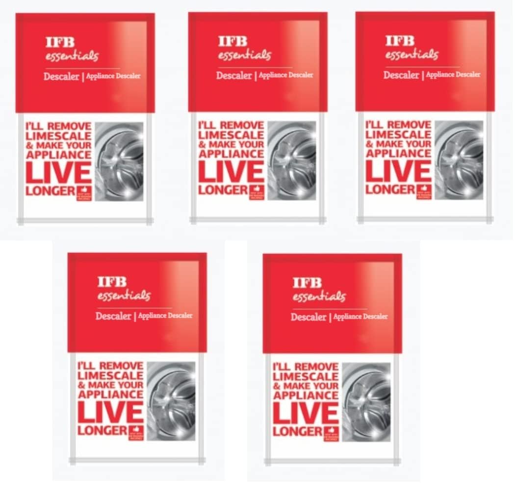 Washing Machine Cleaner Descaling Powder for Front Load and Top Load Washing Machines, Descaling Powder For Washing Machine Drum Cleaner 100G (Pack of-5)