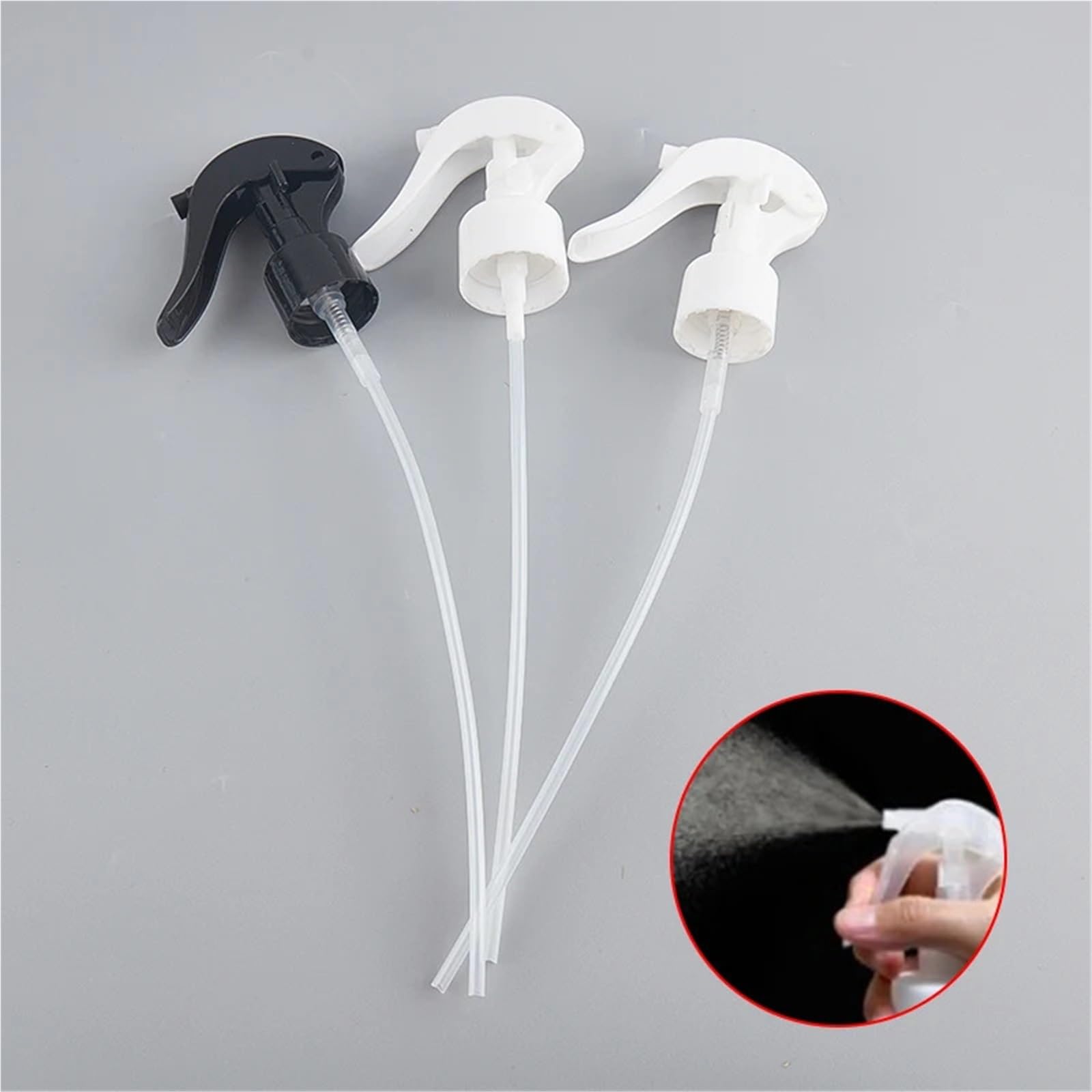 Sprühdüse aus Kunststoff | Mehrfarbige Trigger-Sprühdüse 20 Stück for Plastikflaschen(24 White)