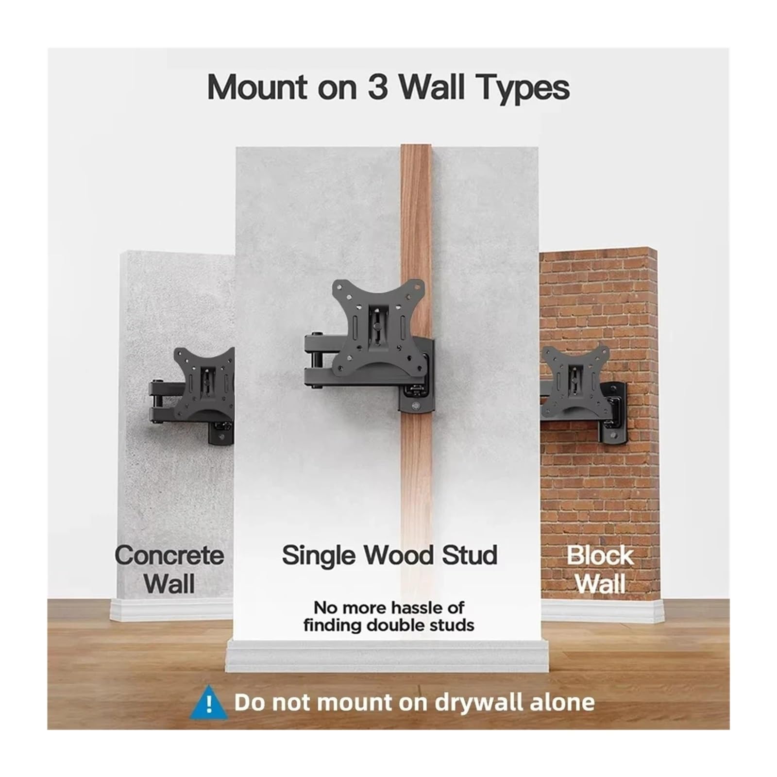 Soporte De Pared Ajustable For Monitor Y TV