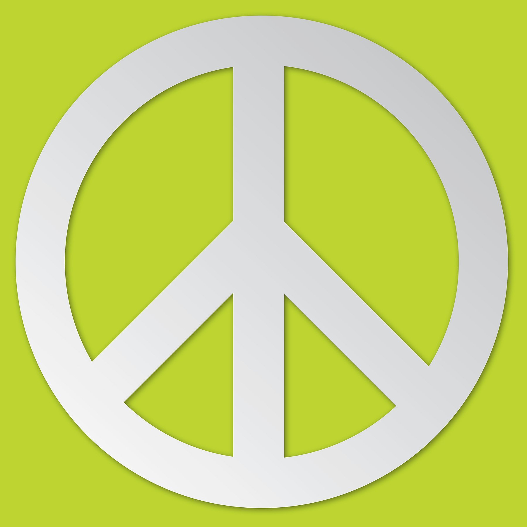 Wallpops Peace Peel and Stick Mirror Decoration