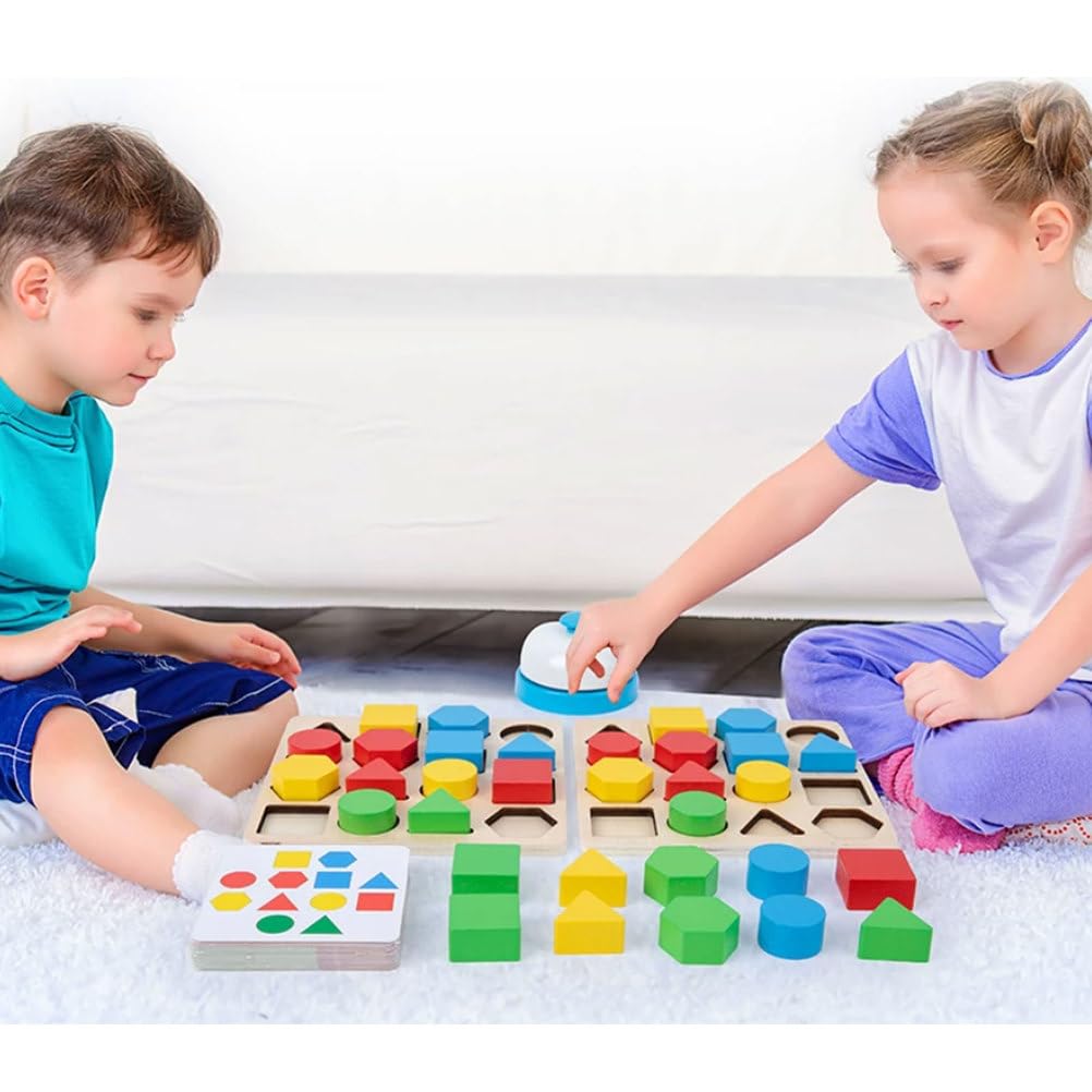 Jeu Correspondance Formes géométriques Bois Montessori
