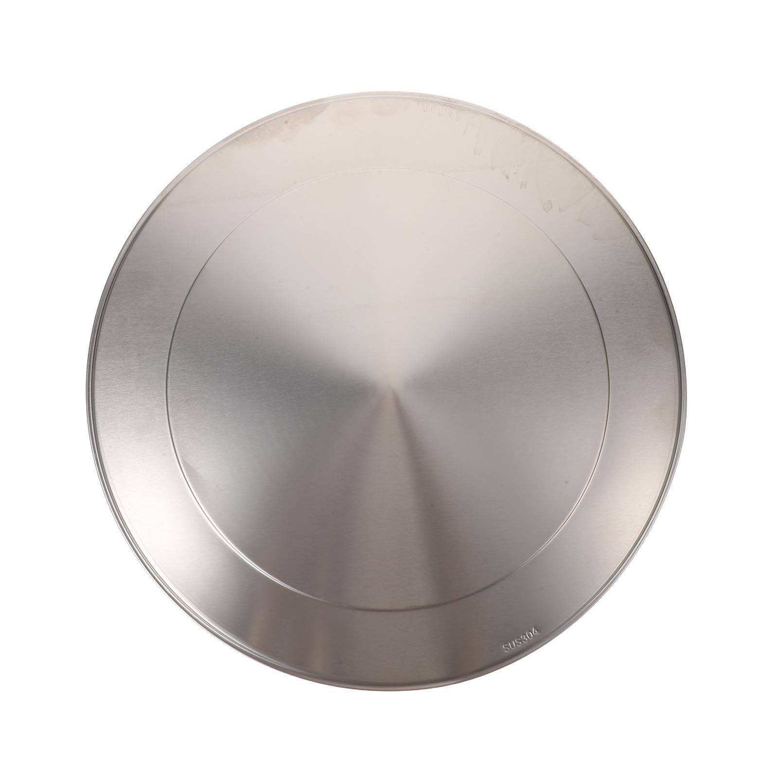 Sewroro Tapa de Chimenea Cubierta del Tubo de Humos de 220mm, Acero Inoxidable Plata, Sombrero Paraguas Antilluvia y Antiaves, Ventilación para Chimenea y Tubo de Estufa de Leña