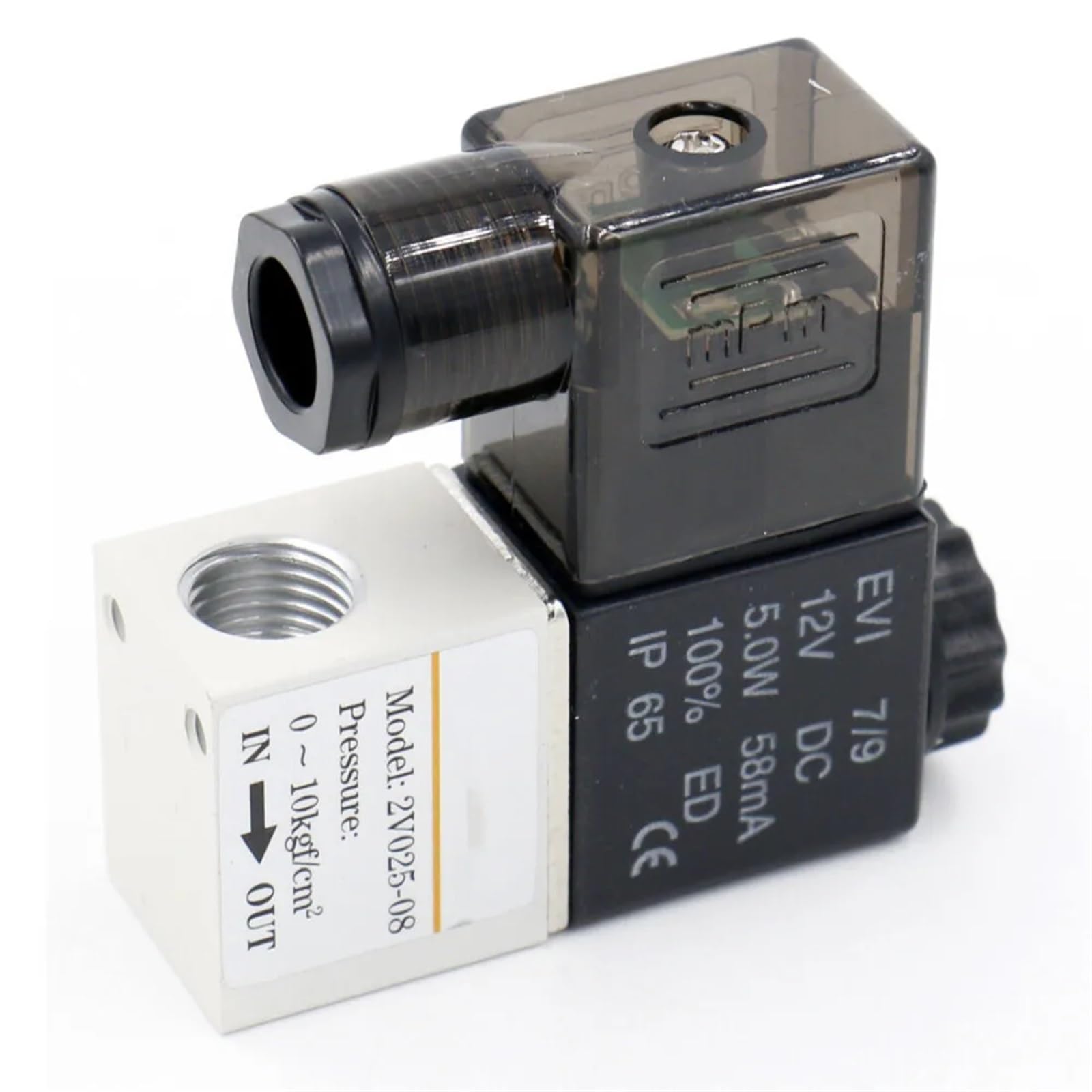 Électrovanne électrique pneumatique 24V 2 voies pour tuyau 6mm