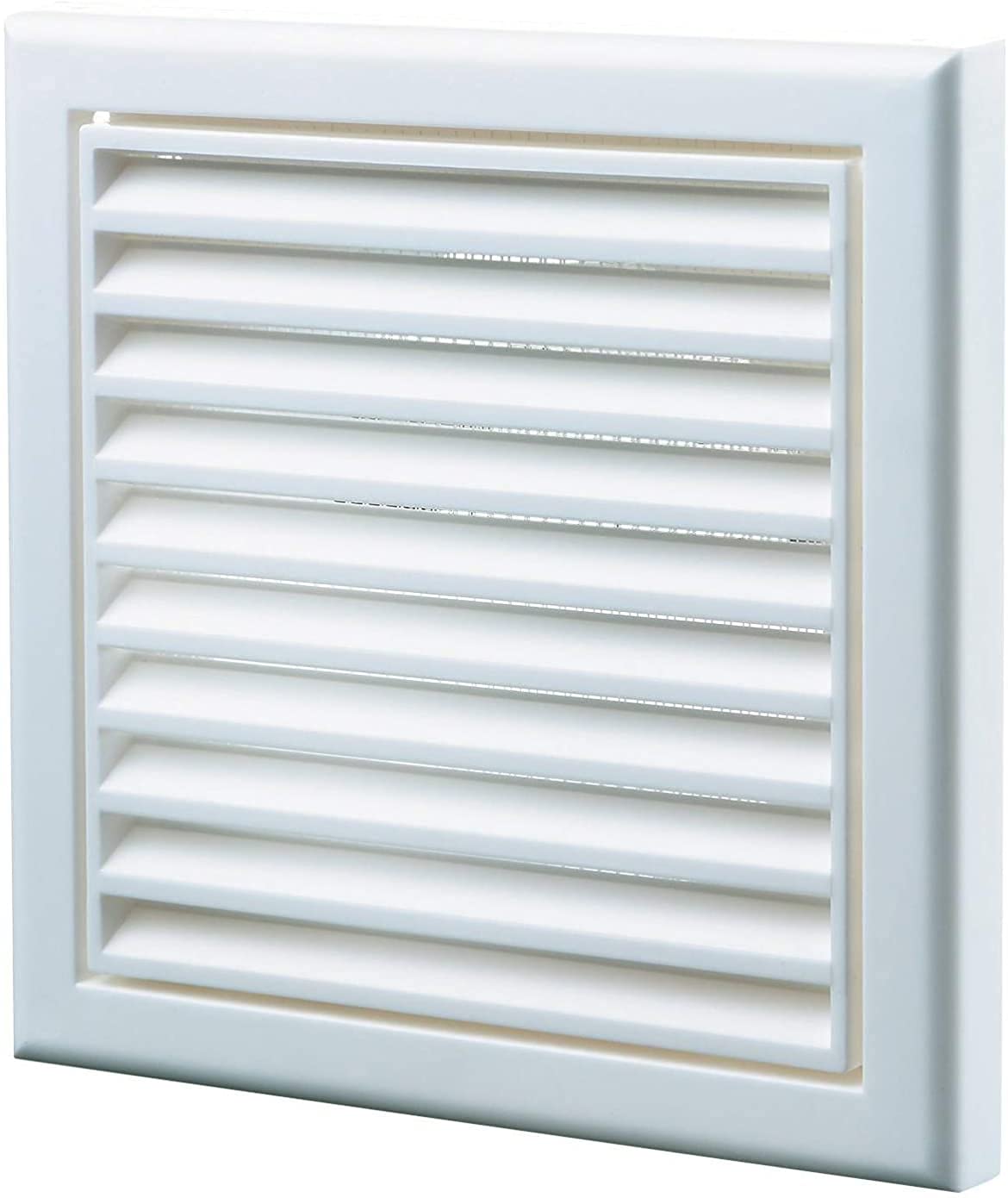 Vents Uk 125Mm White Fixed Blade Grill 125 Grilles (125Mm White Fixed Blade Grille) External Ventilation Grille