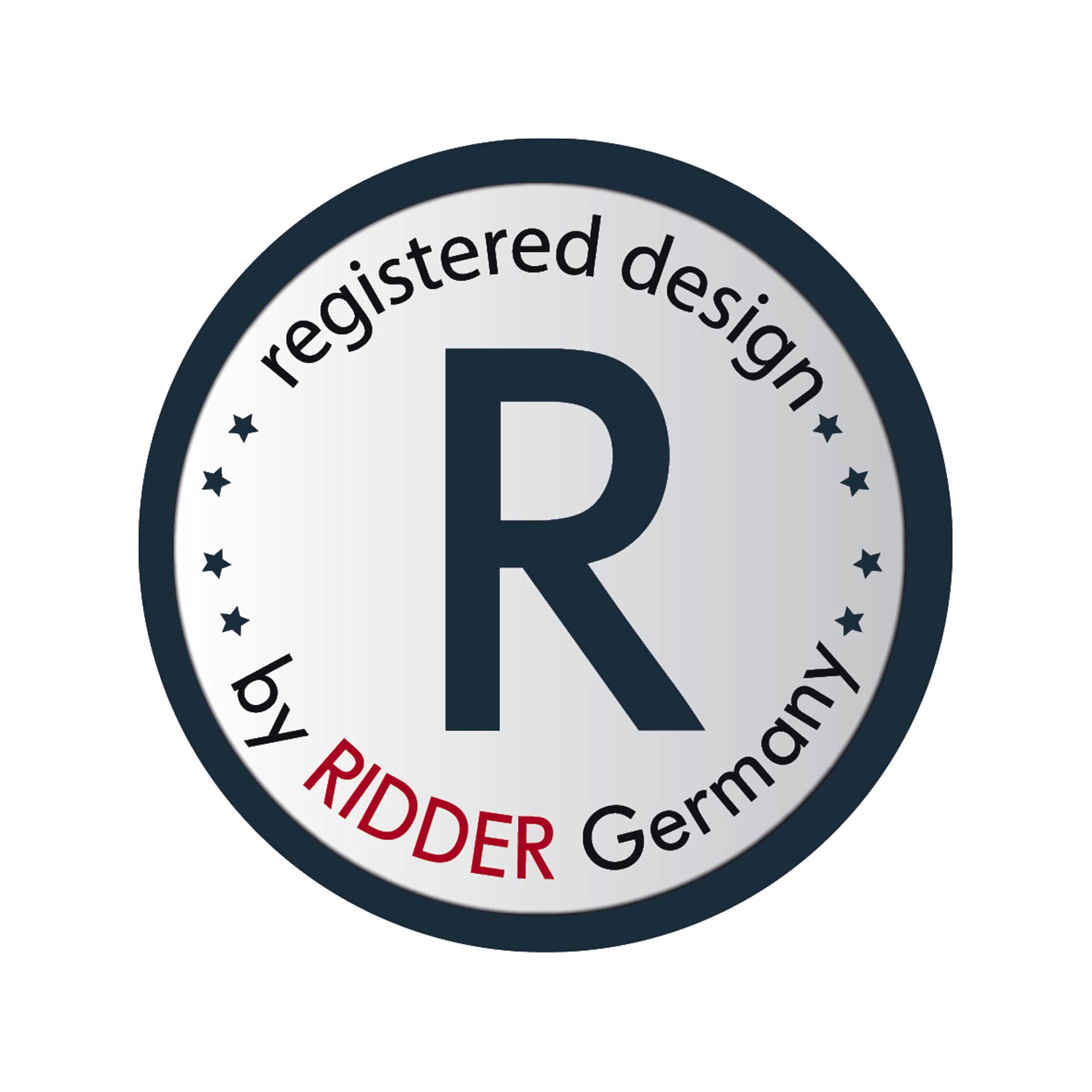 RIDDER Stołek łazienkowy Go, regulacja wysokości biały ok. 450 x 450 x 350 – 525 mm