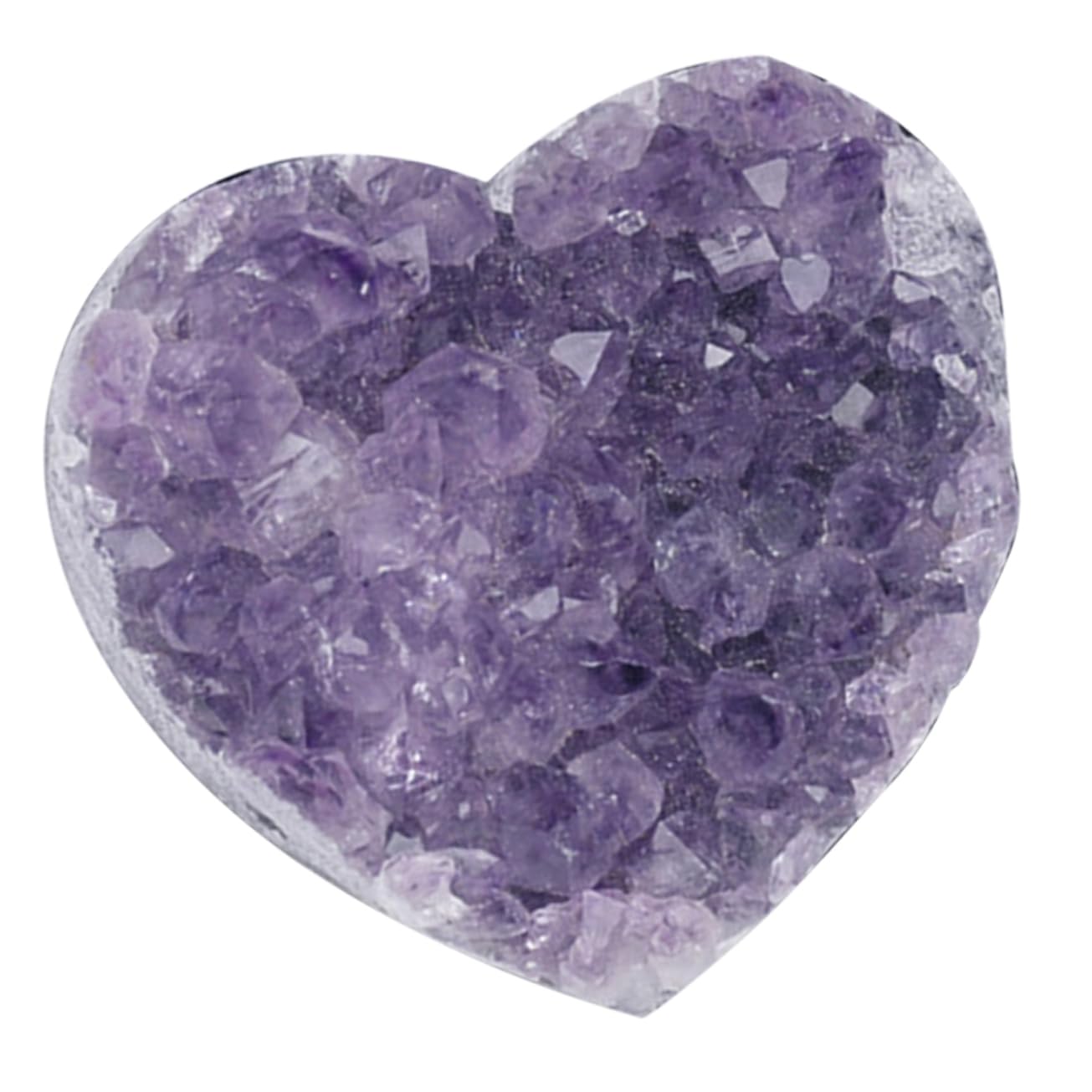 極上コレクション級】大型ウルグアイ産アメジストハート型クラスター原石