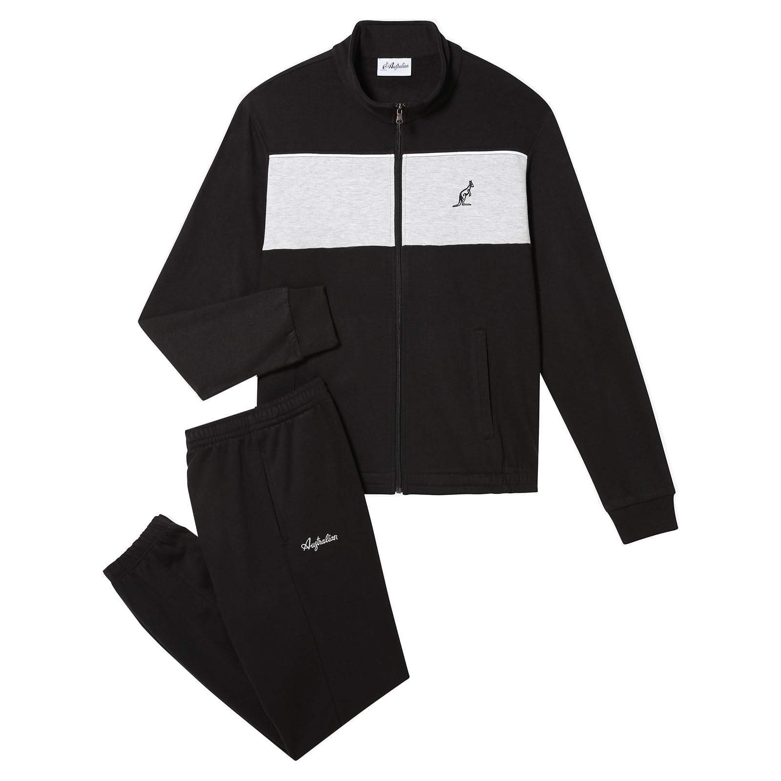 Australian Fleece Club Tracksuit, Tuta Sportiva Uomo, Realizzata in Cotone