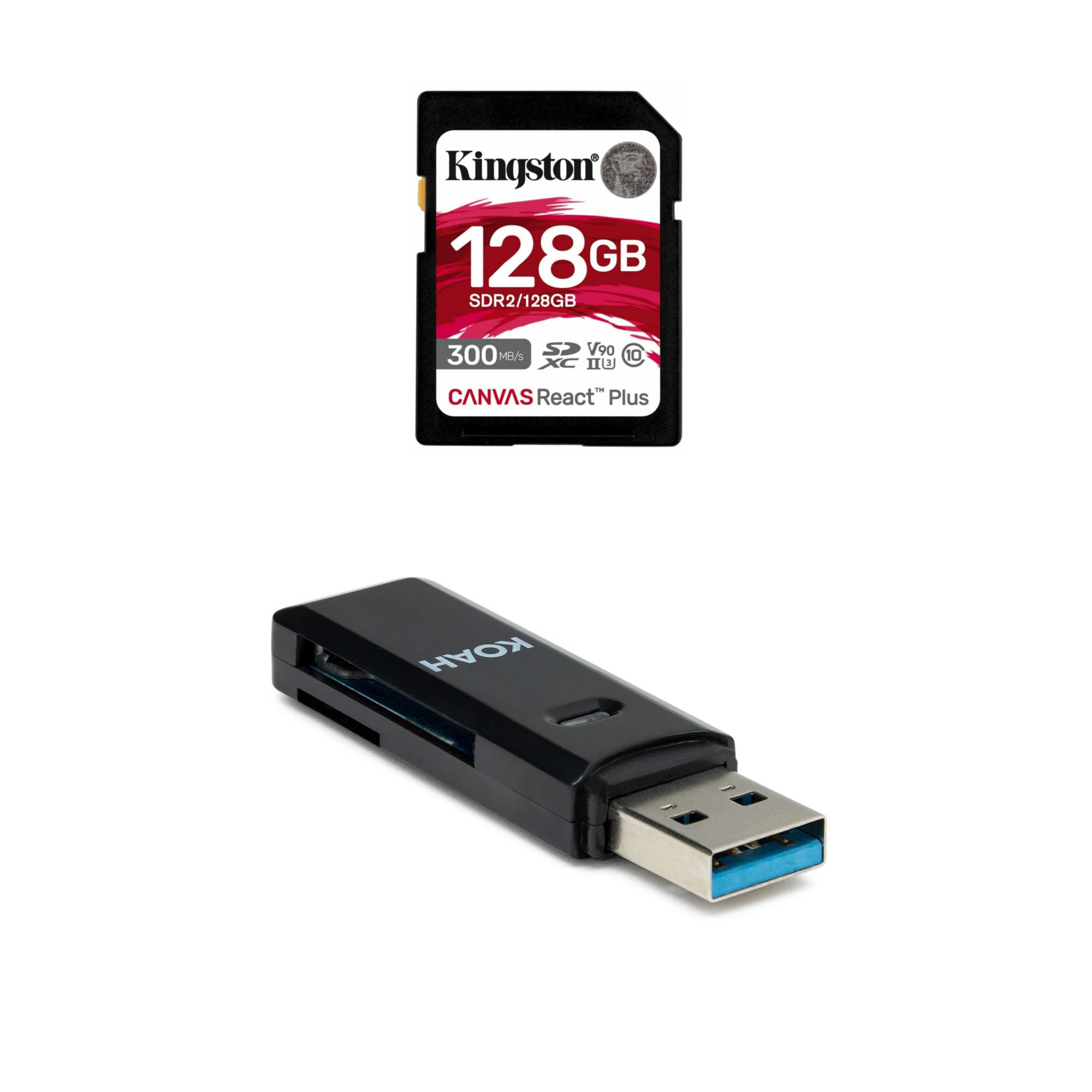 Amazon | Kingston Canvas React Plus 128GB U3 V90 SDXC UHS-II SD