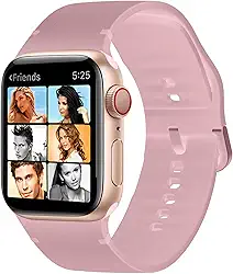 Relógio Smartwatch 43mm Bluetooth com Chamadas, Tela Full Touch, 100 Modos Esportivos, Monitor Cardíaco, Sono e Calorias – Relógio Inteligente Unissex (Rosa)