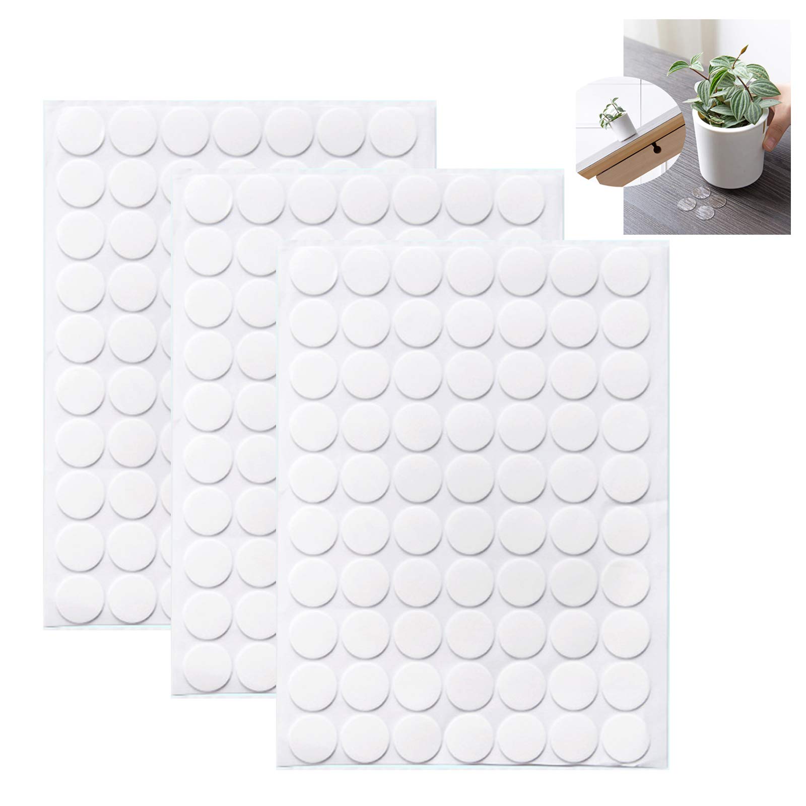 JOPROCH Clear Removable Art Adhesive Putty Sticky Tacky Poster Putty Non-Toxic for Hanging Posters(3 Sheets 210pcs)