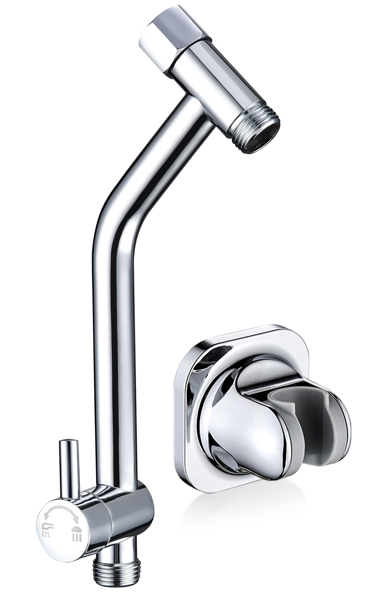 G-Promise All Metal Shower Diverter, Handheld Holder Included, 3