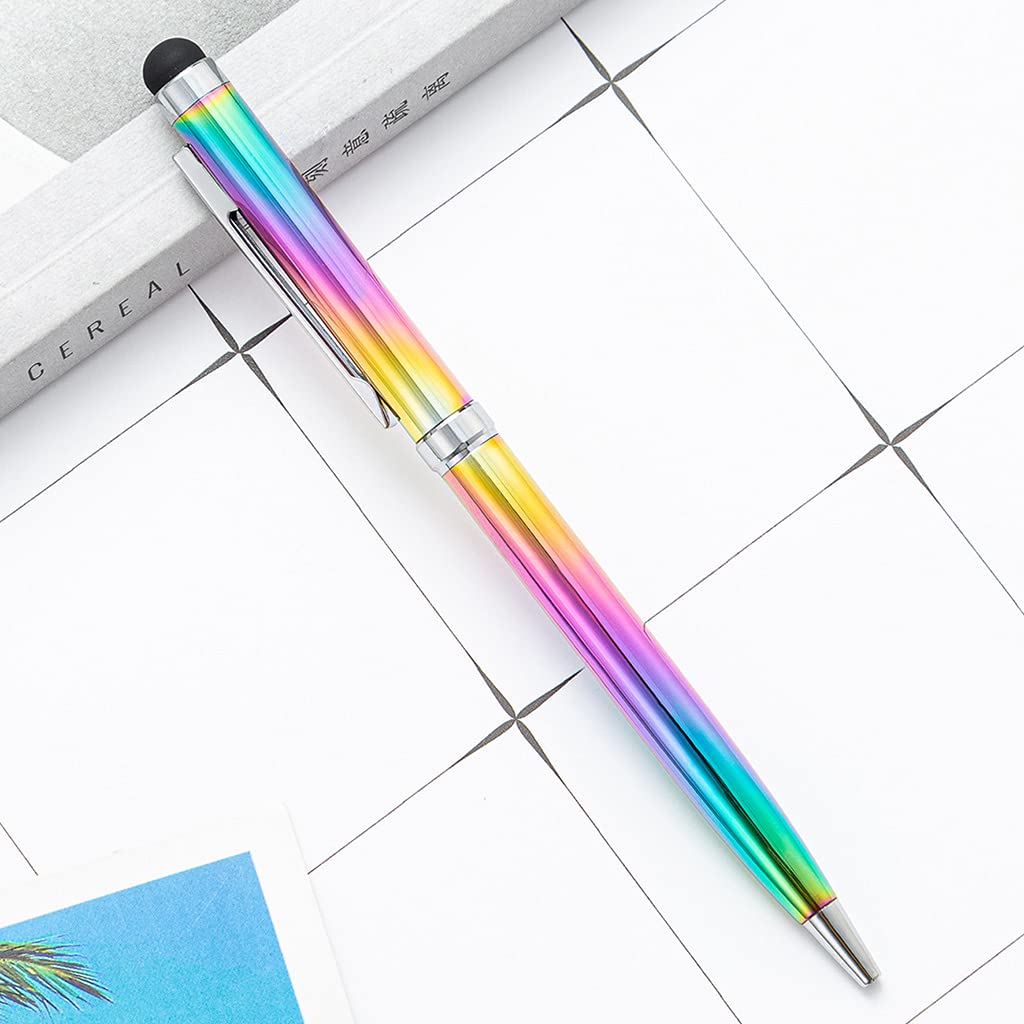 Ballpoint Pen Luxury Metal Ballpoint Pen 2-in-1 Stylus Pen Twist Action Portable Refillable Stylus Ballpoint Pen for Business — view 3