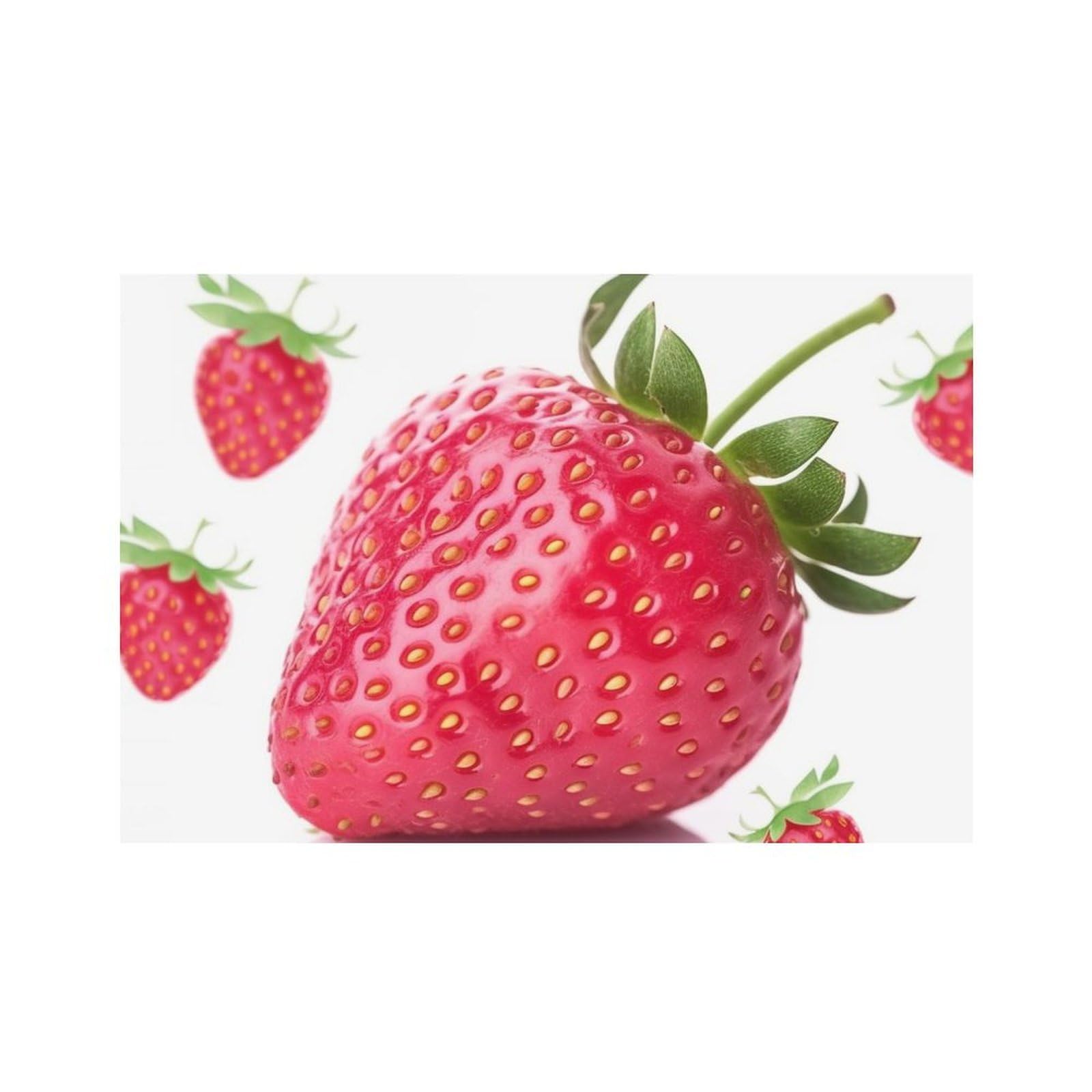 Strawberry Place Mat for Restaurant, Portable Table Mat for Kitchen, Anti-Slip Placemats for Home, Fashionable Place Mats for Wedding, Party, Hotels, Apartments 30x45cm