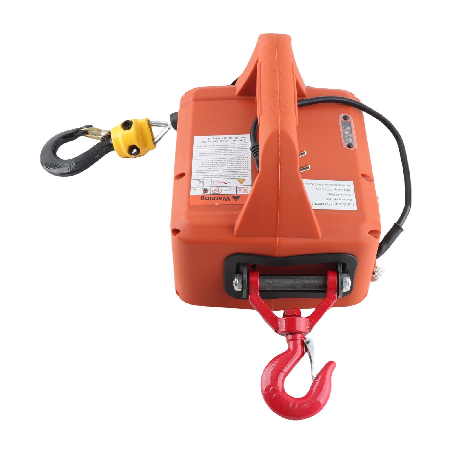 Wciągnik Elektryczny 500kg 1500W 7,6m Wysokości Podnoszenia z