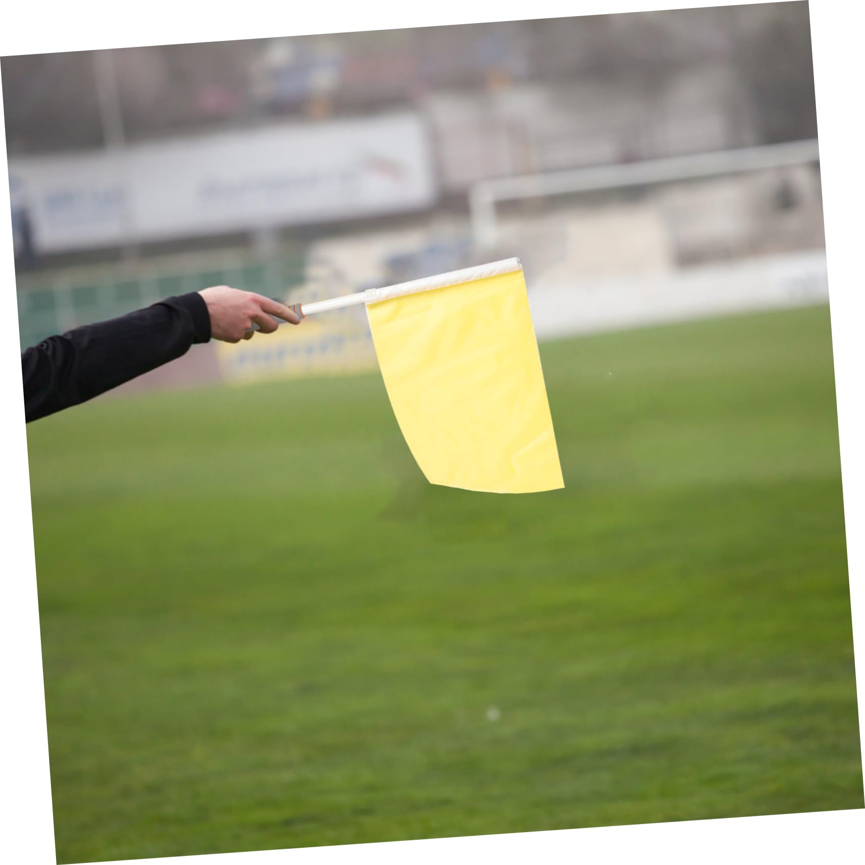 Mipcase Bandiere della Competizione Atletica Bandiere di Segnalazione Bandiera del Segnale di Corrispondenza Bandiere degli Arbitri di Calcio Bandiere Arbitrali Rosso Plastica