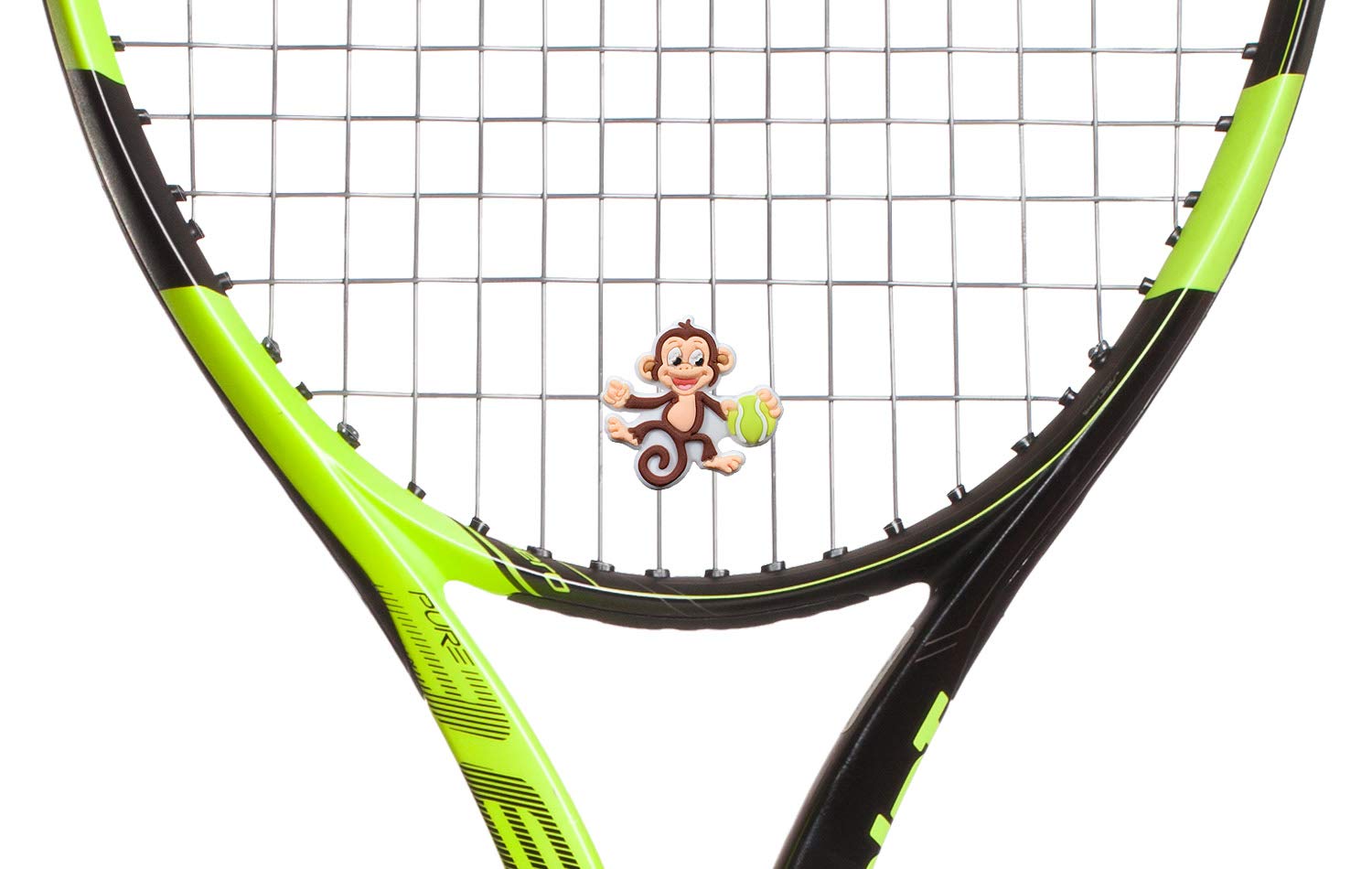 Kids Tennis Racket Dampener Tennis Monkey - Cute Racket Shock Absorber Tennis Gifts for Kids - 2 Pack