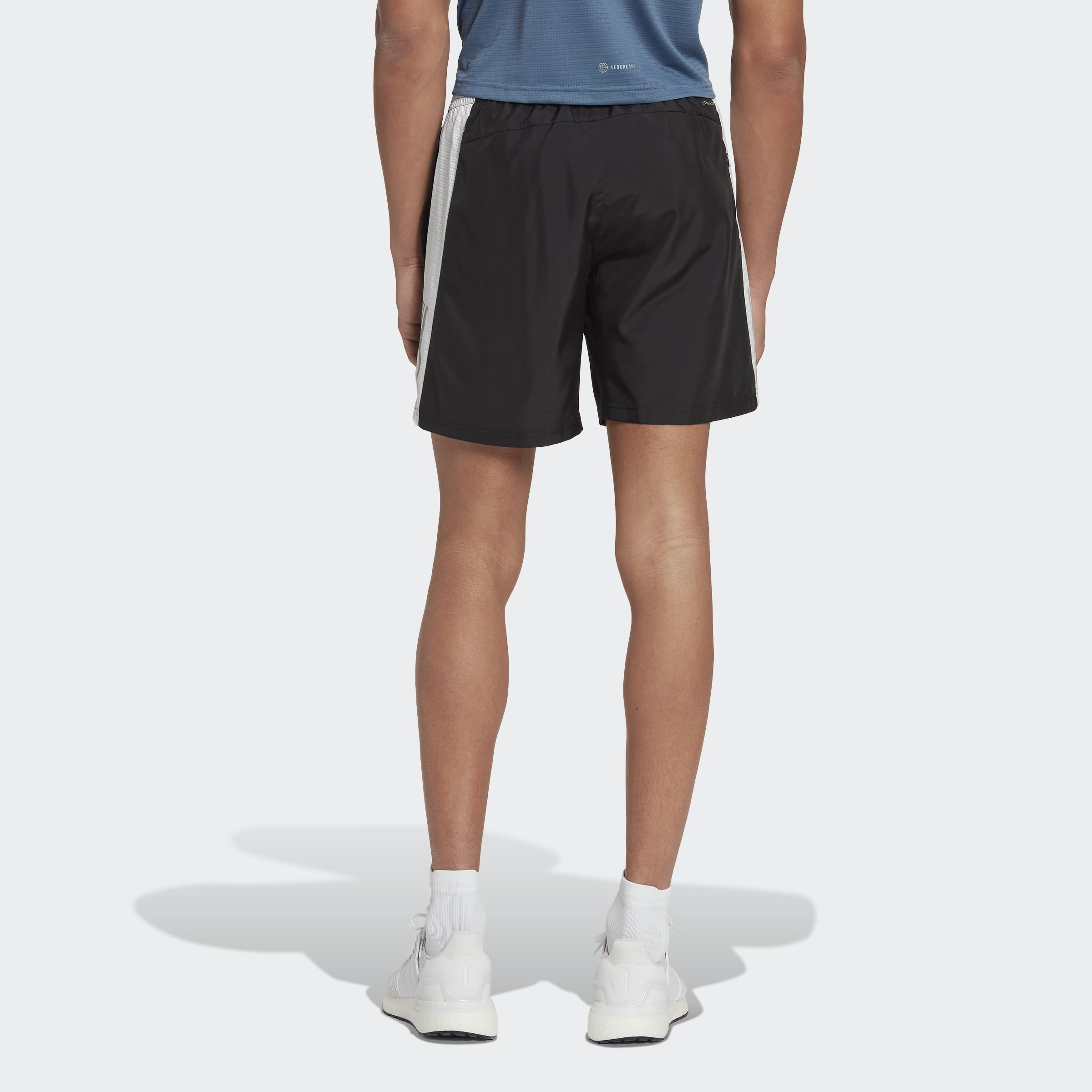 adidas Hombre Own the Run Pantalones cortos, Black/White/Reflective Silver, XL
