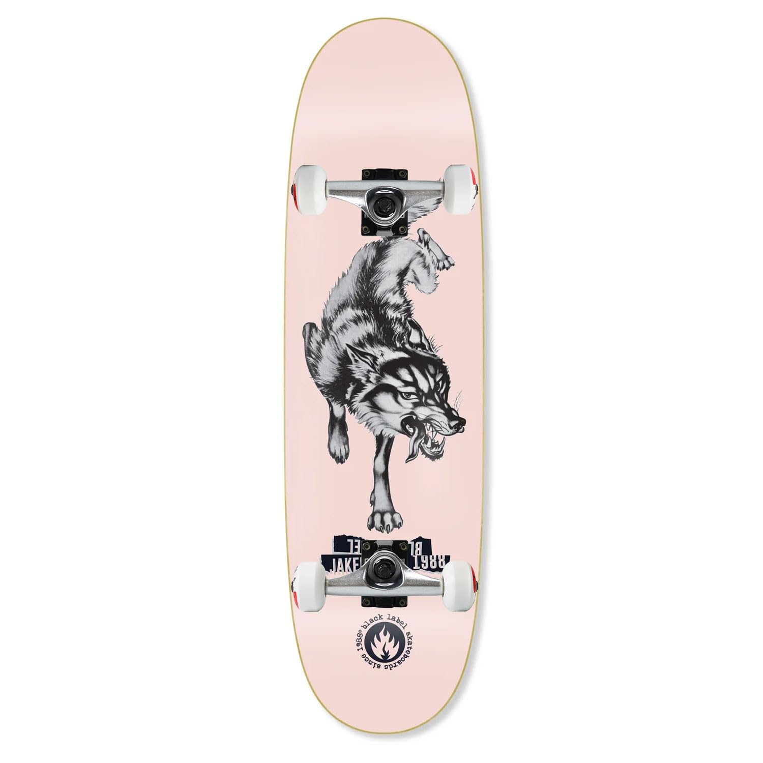 Black Label Skateboard Assembly Jake Reuter Lone Wolf Egg 9 0 x 32 2 Complete