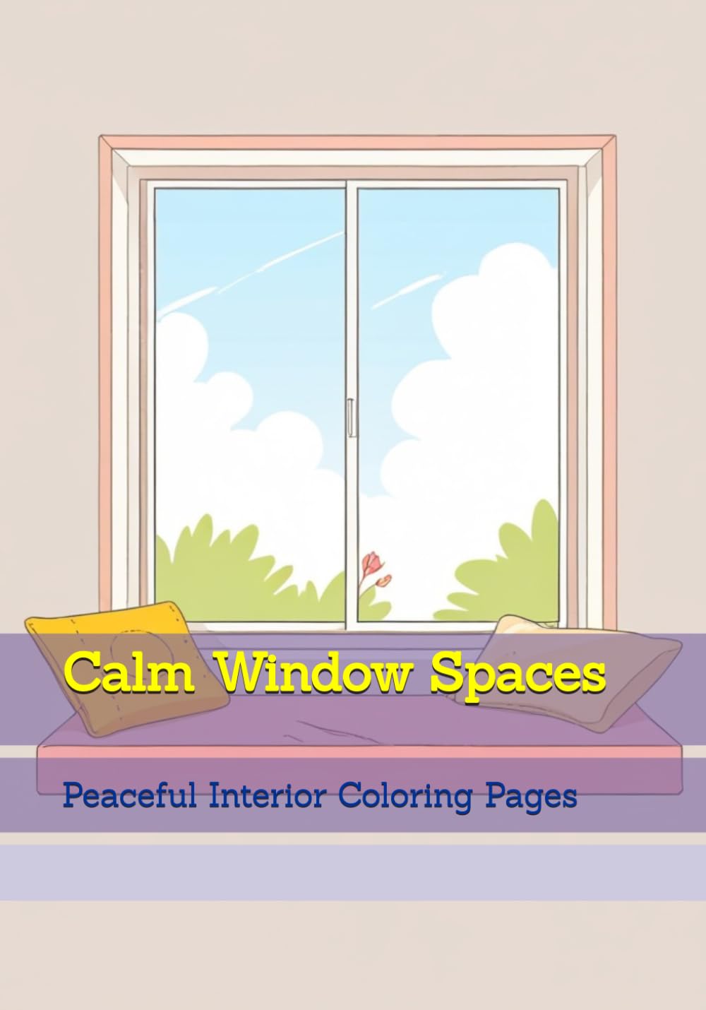 Calm Window Spaces: Peaceful Interior Coloring Pages (Elegant Simple Living)