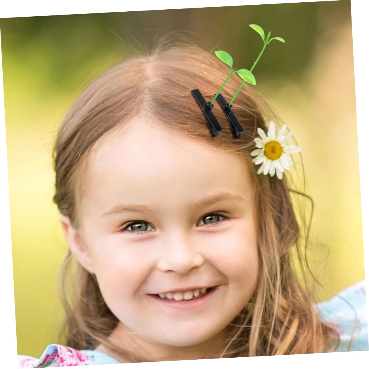 PRETYZOOM Horquilla De Brotes De Soja Horquillas De Brotes Verdes Para El Cabello Con Brotes De Soja Para El Cabello Para Niños Clips De Brotes El Plastico Green