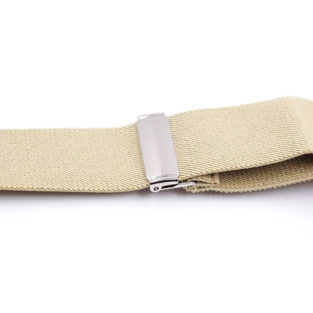 Tirantes para pantalones de hombre Tirantes de cuero genuino for hombres en forma de Y, resistentes, ajustables, elásticos, for pantalones, correas, cinturón, regalos for bodas, padres y esposos(Burgu