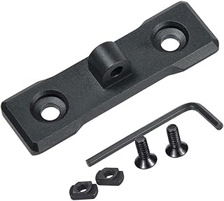 Low Profile Aluminium Bipod Mount Adapter for M-LOK Harris - Style Stud Handguard Rail - HooGou