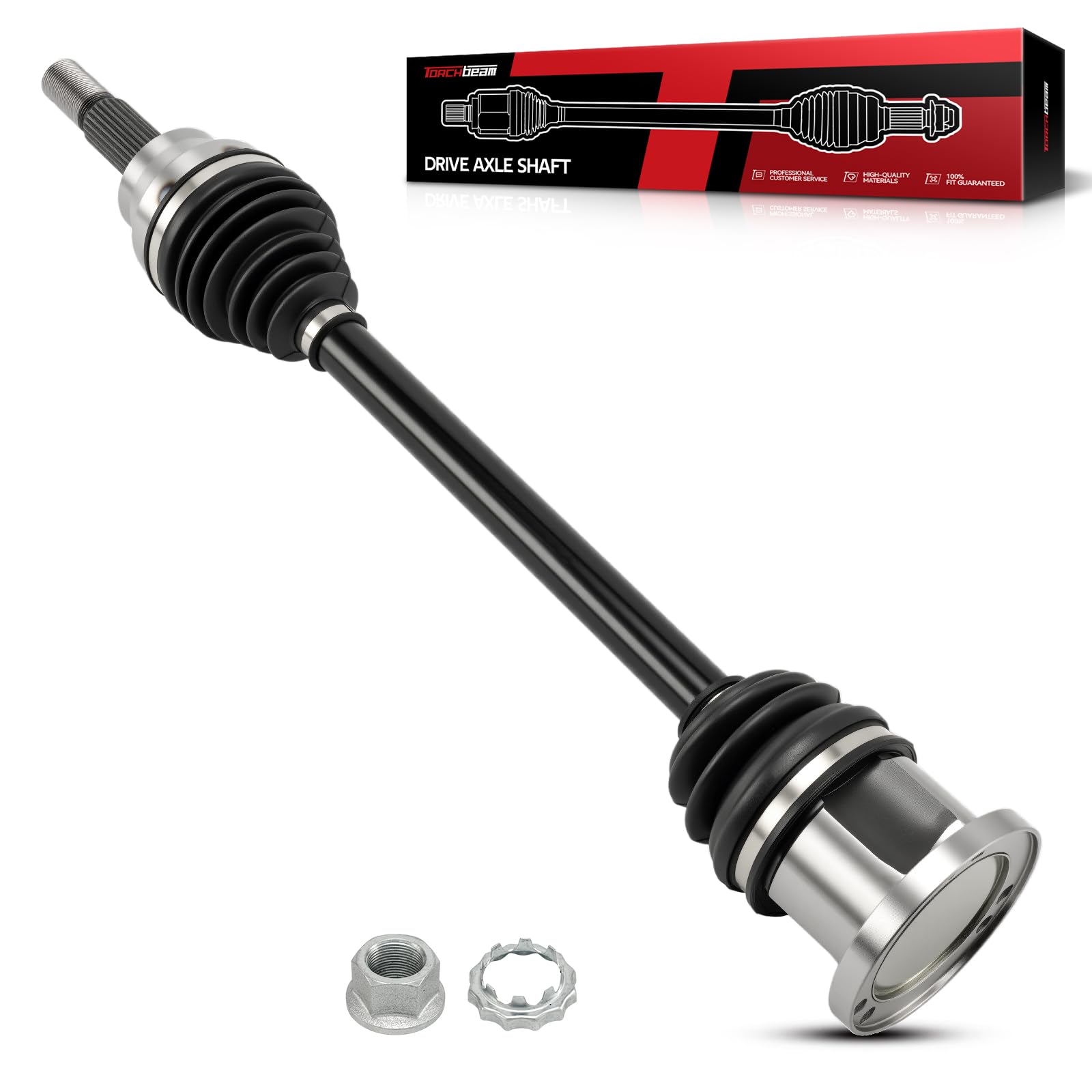 Torchbeam CV Axle Shaft Assembly Compatible with 2009-2013 INFINITI G37, 2007-2008 INFINITI G35, 2011-2012 INFINITI G25, Front Left CV Axle 66-6283