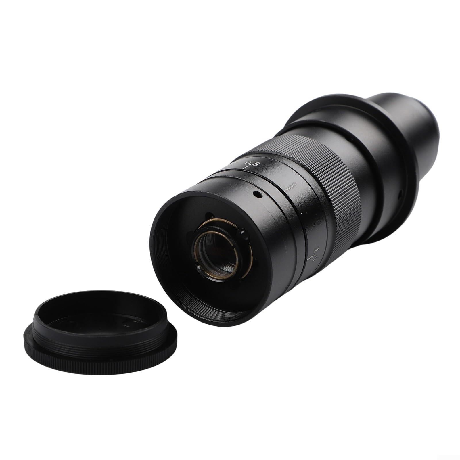 Obiettivo zoom per microscopio C-Mount con messa a fuoco manuale e ingrandimento ottico 0.7X-4.5X per osservazione scientifica (120X)