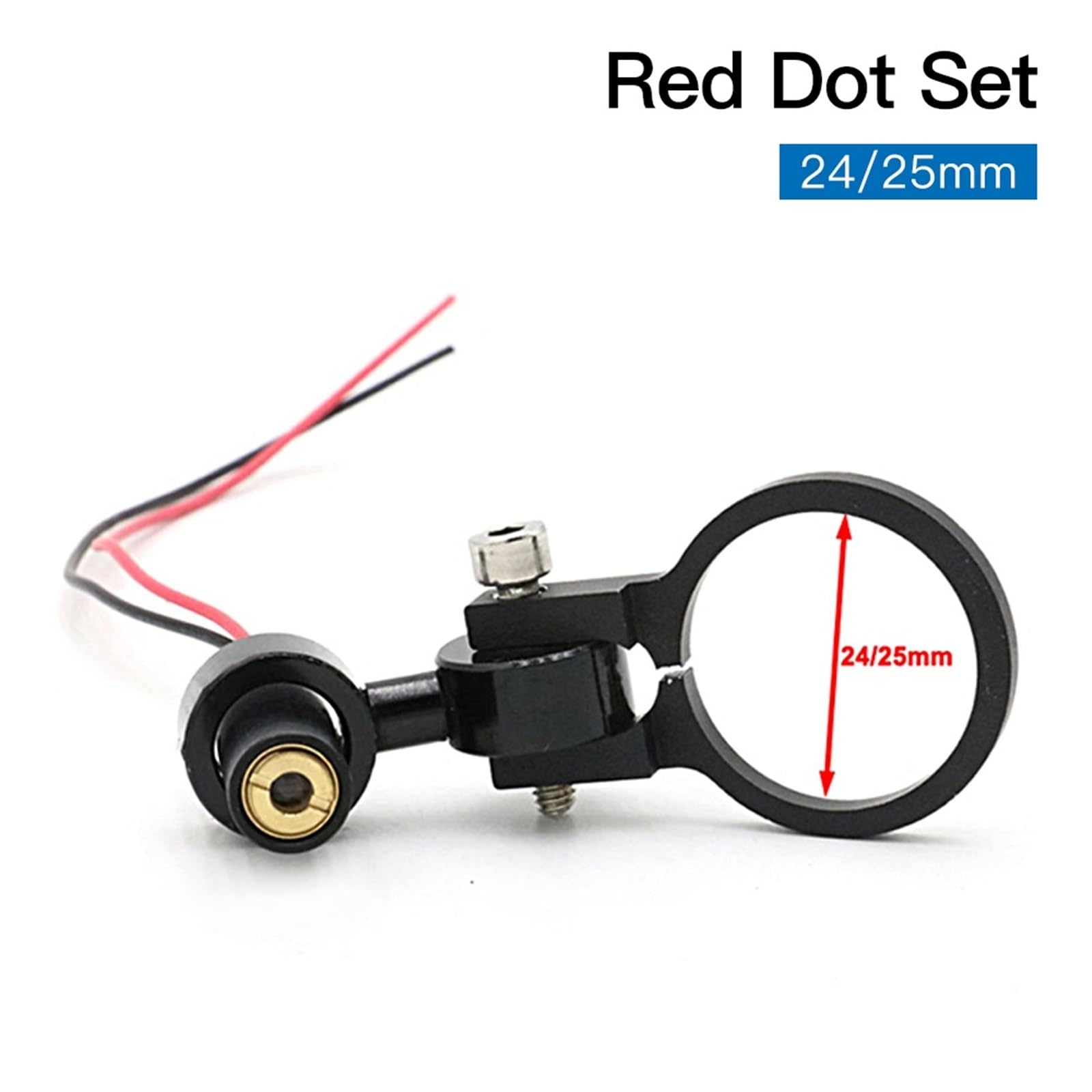 Diode Module Red Dot Device Positioning DC 5V for DIY Co2 Laser Engraving Cutting Head(Red Dot Base (25mm))
