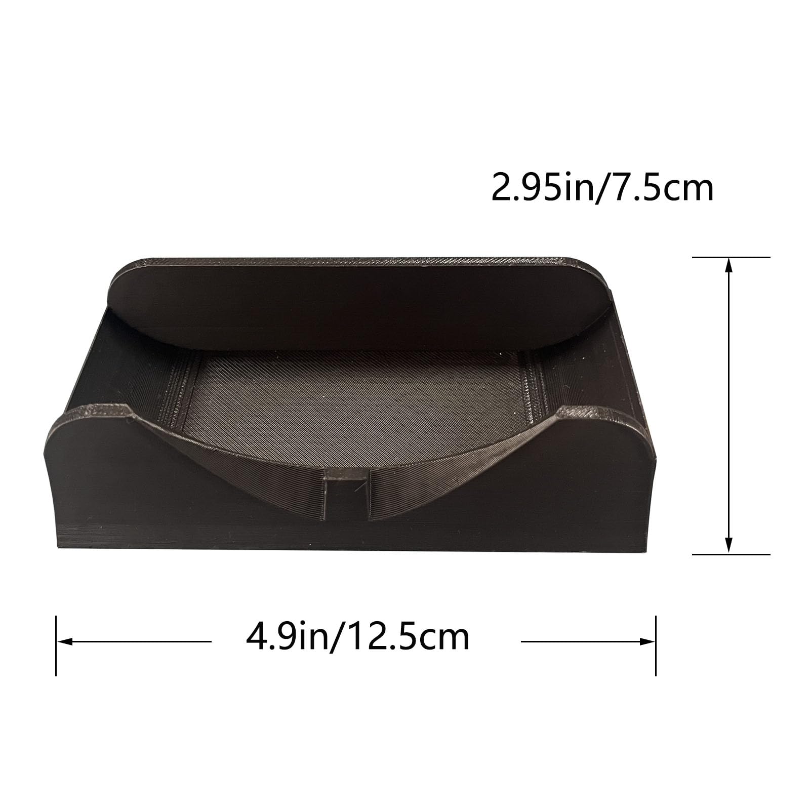 TEYOUYI Vertical Stand for Mac mini M4 Sturdy Anti-Slip Computer Holder for Mac mini 2024 (Black)