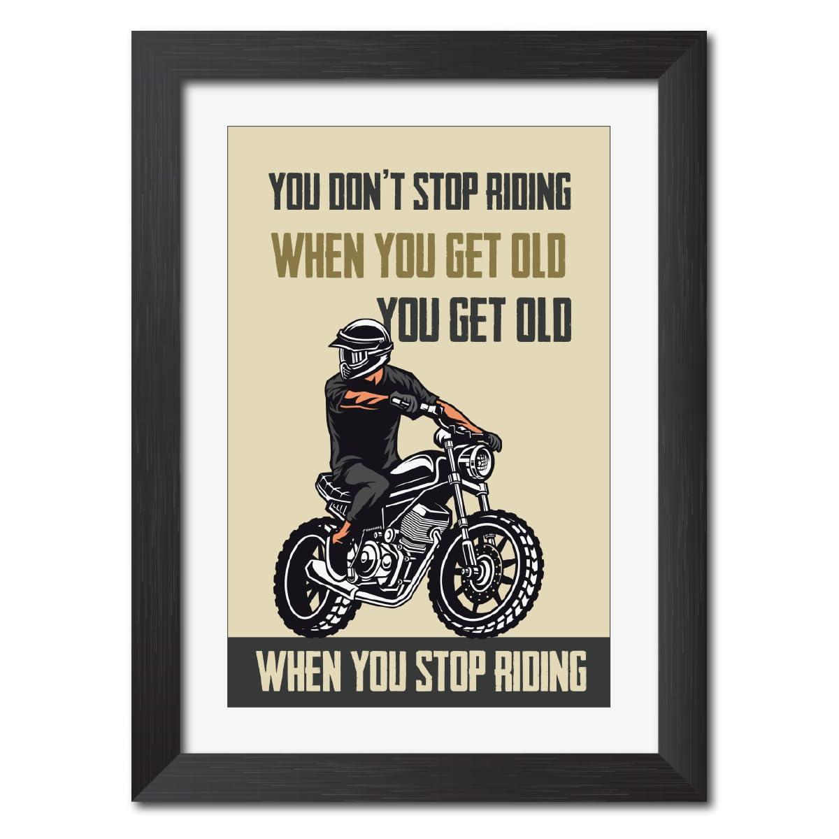 Motorcycle Posters Framed - Motivational Wall Art -17 Motorcycle Posters Framed - Motivational Wall Art -17