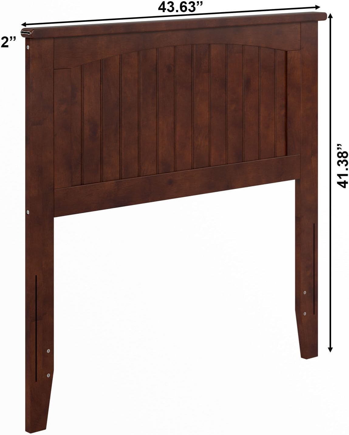 AFI, Nantucket Twin Solid Wood Panel Headboard, Walnut