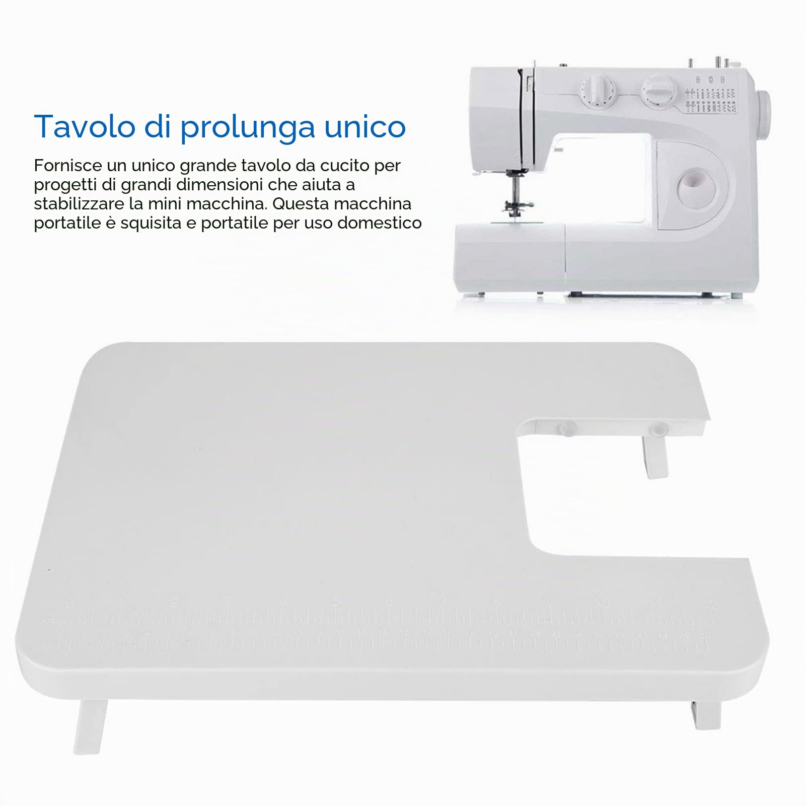 Tavolo di prolunga per macchina da cucire, mini piastra di prolunga per tavolo da cucire, in plastica ABS