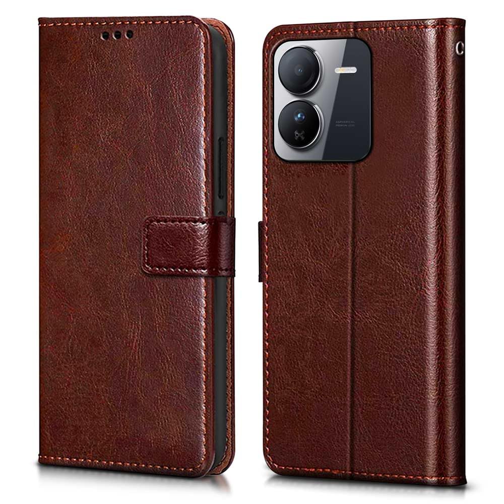 WOW IMAGINE Shock Proof Flip Cover Back Case Cover for iQOO Z9 5G (Flexible | Leather Finish | Card Pockets Wallet & Stand | Chestnut Brown) (B0CY249VD2) Amazon Price History, Amazon Price Tracker