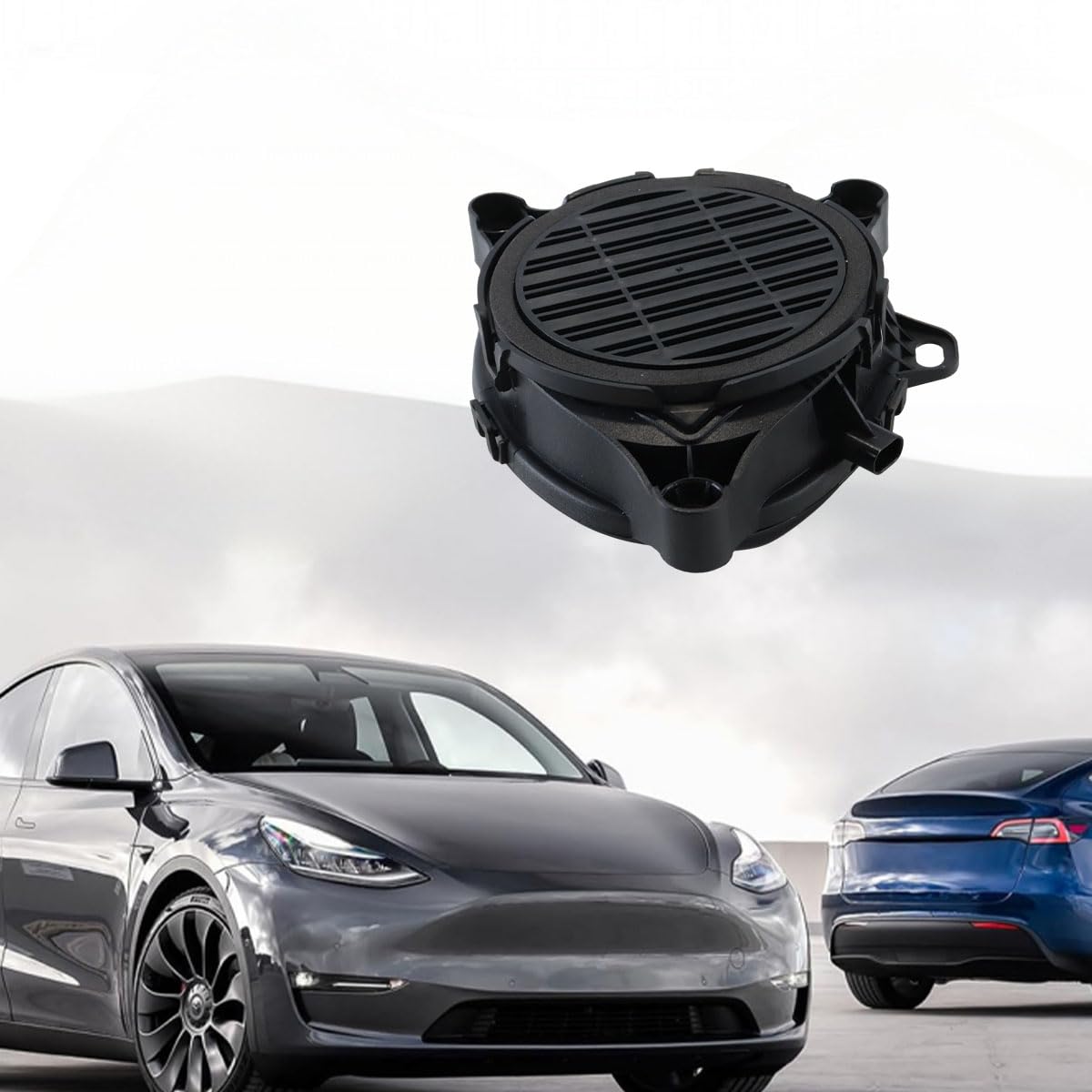 Ubric Głośnik ostrzegawczy dla pieszych samochodów brzęczyk kompatybilny z modelem 3, model Y 2017, 2018, 2019, 2020, 2021, 1299965