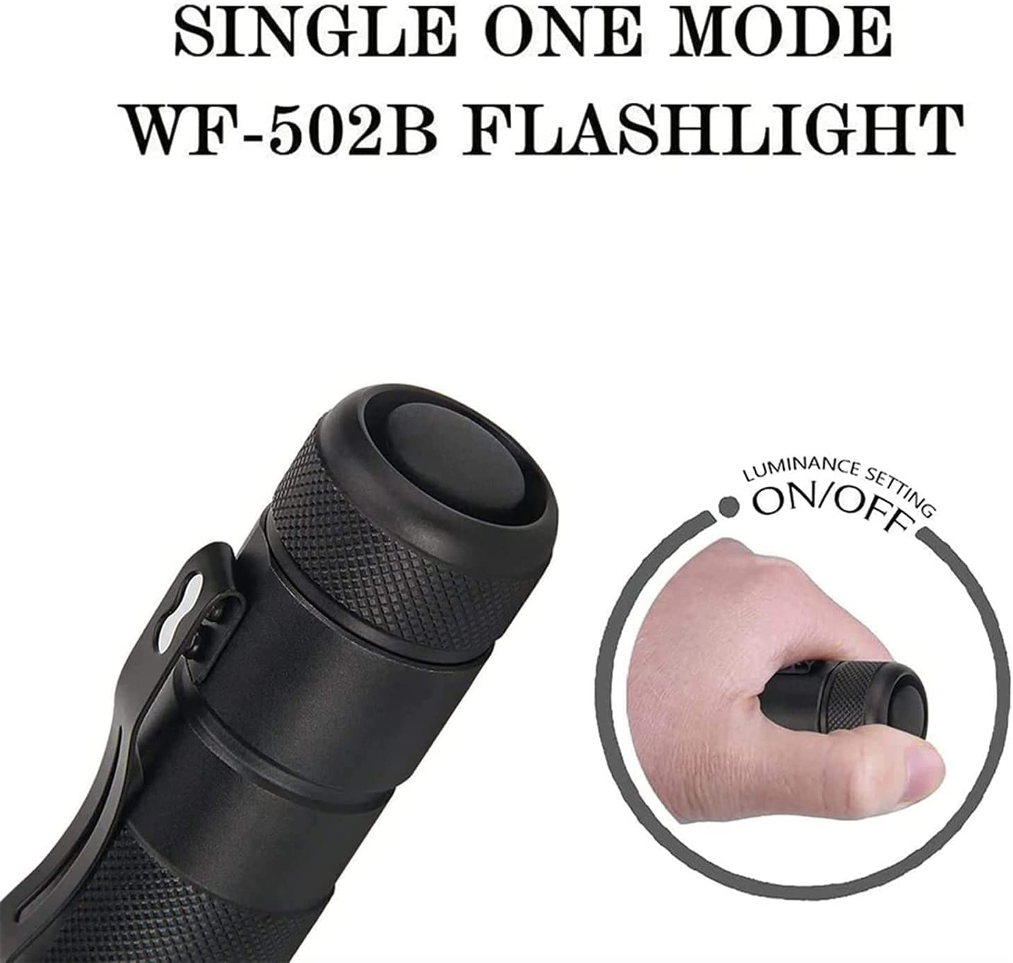 UltraFire 501B Mini Torcia Elettriche Portatili Modalità Singola 800 Lumen LED Torcia Tattica Piccola Impermeabile